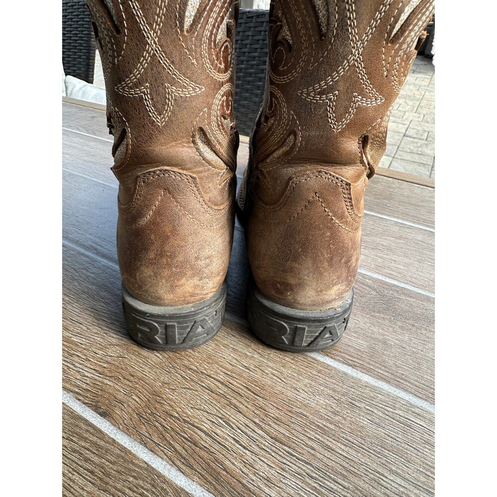 Ariat Round Up Bliss Western Boot Girls Size 3 - Picture 4 of 6